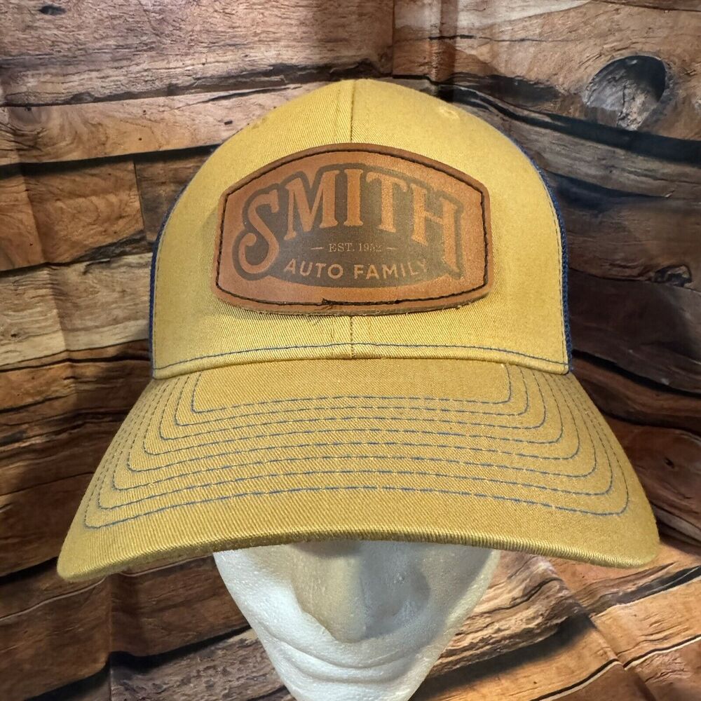 Smith Auto Family "Est. 1952" Distressed Tan Trucker Hat Snapback Cap